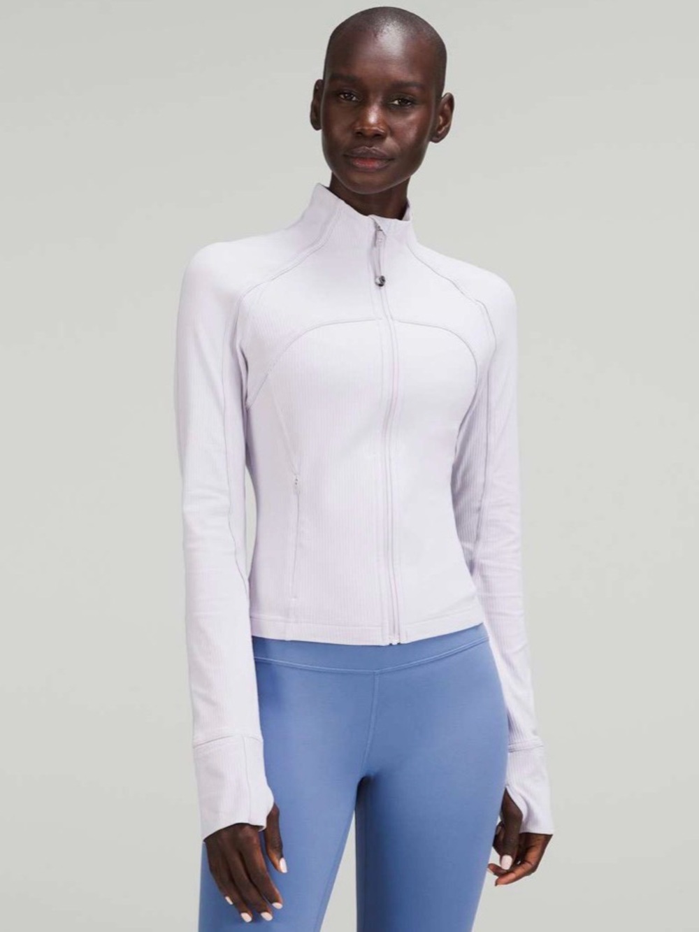 Lululemon Ribbed Nulu Cropped Define Jacket Faint Lavender Size 10